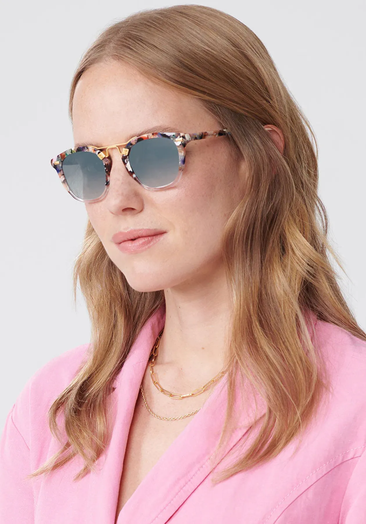 Beau | Capri To Crystal 24K Mirrored-Sunglasses|KREWE Fashion