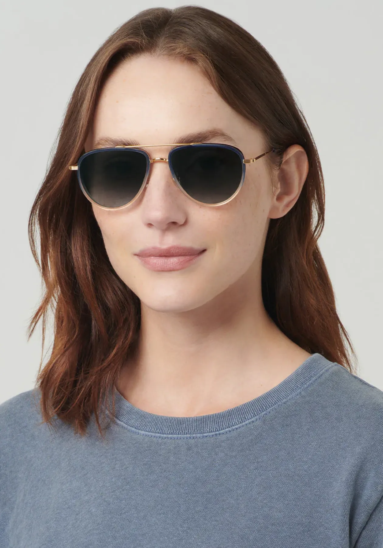 Coleman | 18K + Matte Indigo Fade + Gravity|KREWE Cheap