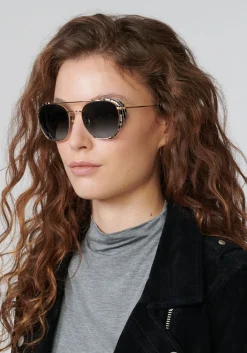 Earhart Blinker | Matte Black + 24K Domino|KREWE Best