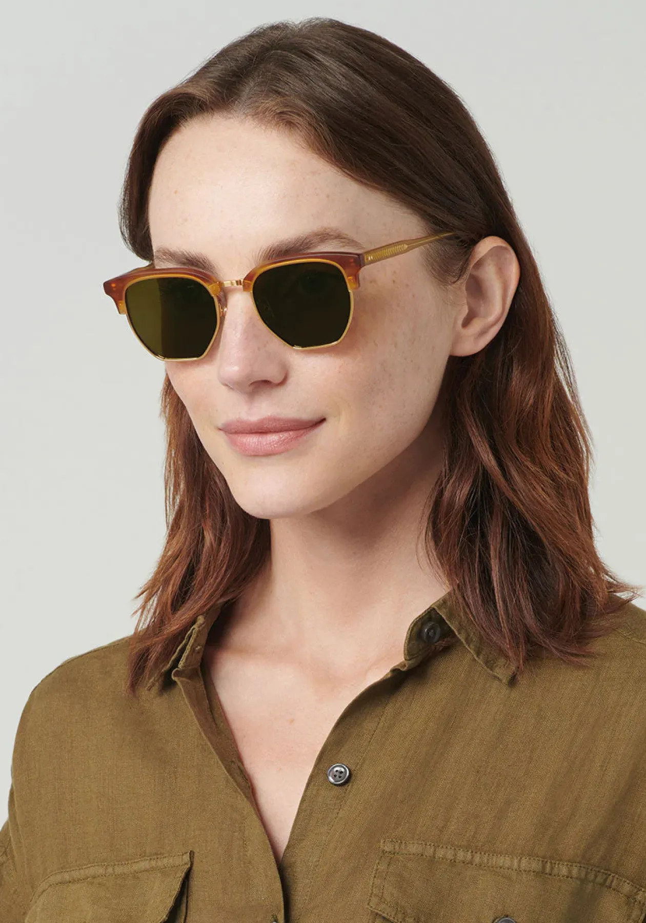 Thalia | Matte Tobacco Polarized 24K|KREWE Shop